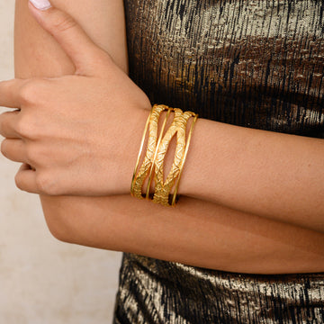 TEXTURED CUFF BANGLE