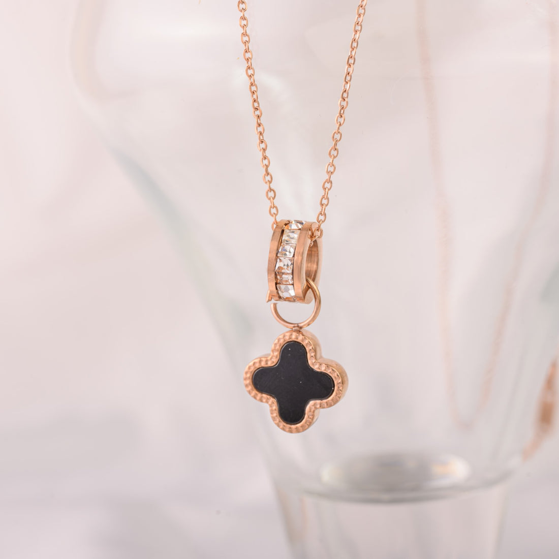 LOVE LOCK GEMSTONE NECKLACE