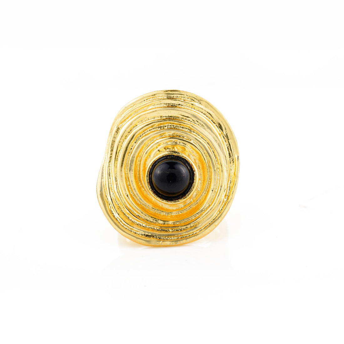 SPIRAL STONE RING