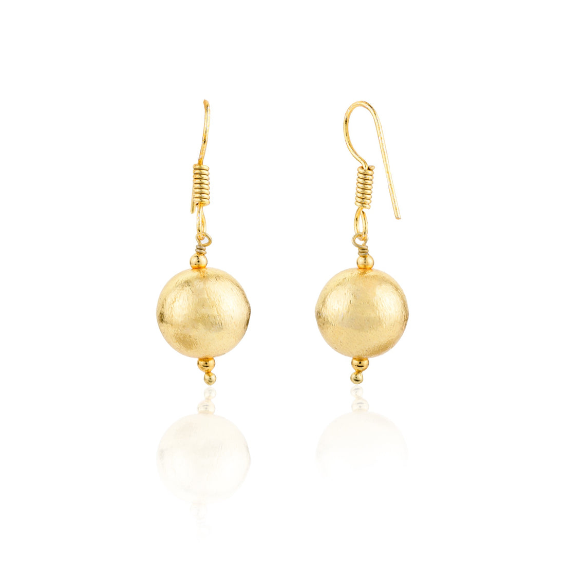 GOLDEN BALL DROP EARRING